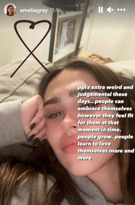 Amelia Hamlin responds to the haters